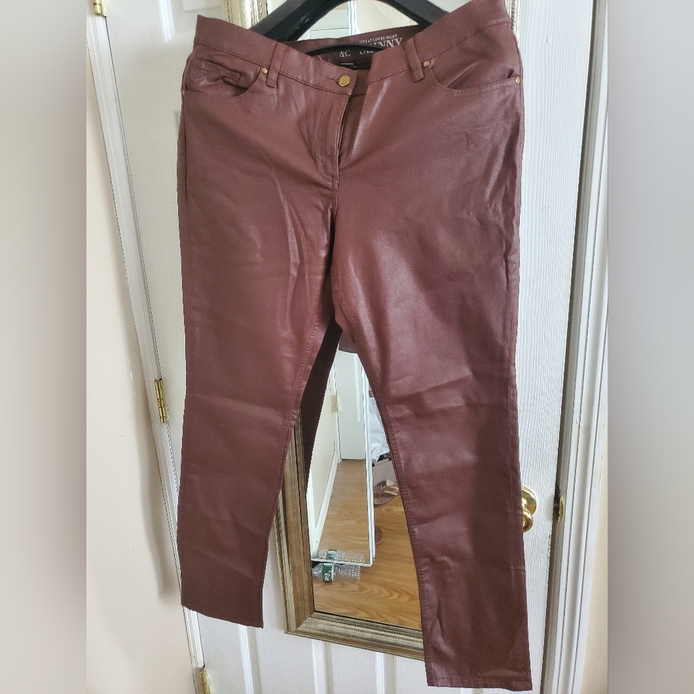 New York & Co pleather jeans